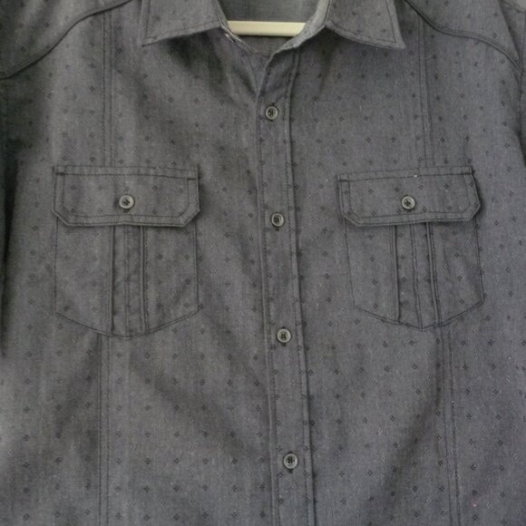 BURNSIDE GRAY SHORT SLEEVE SHIRT SIZE XXL 2XL - Picture 6 of 8